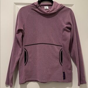 Melanzana Micro Grid Hoodie Women’s Small S Purple Bloom
